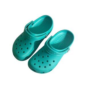 Classic Crocs Clogs Lagoon Teal Lightweight Comfort Footwear Unisex Kids Size 6